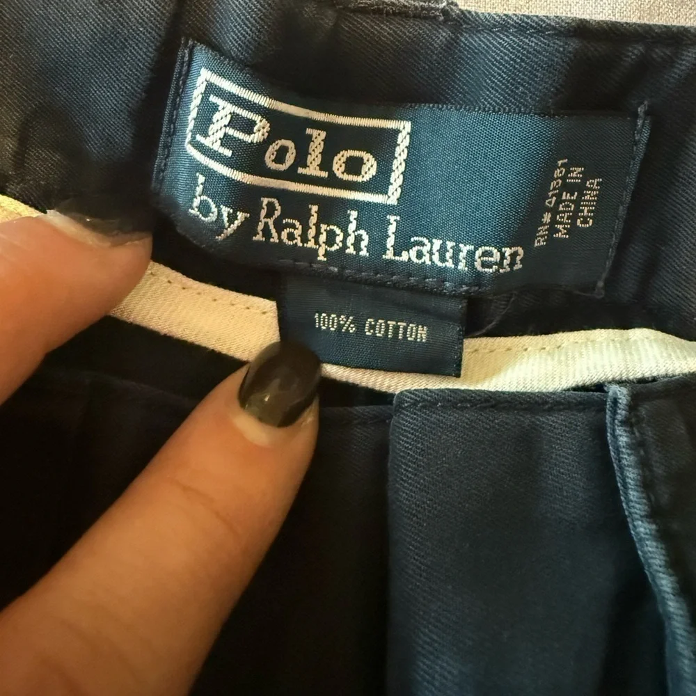 Polo by Ralph Lauren Blue Flat Front Shorts